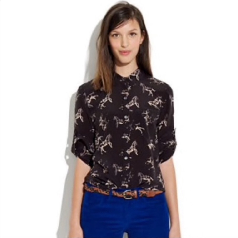 Madewell Broadway & Broom silk blouse